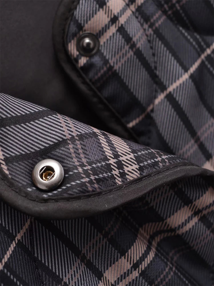 Veste matelassée casual à carreaux