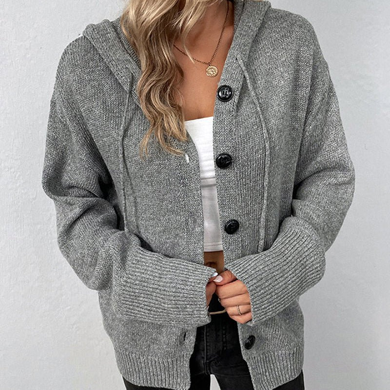Olane Brand Hooded Cardigan Women GraySSweaters & Cardigans