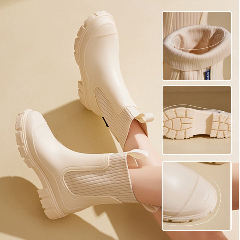 Ahlisa – Wasserdichte Regenstiefel mit niedrigem Schaft