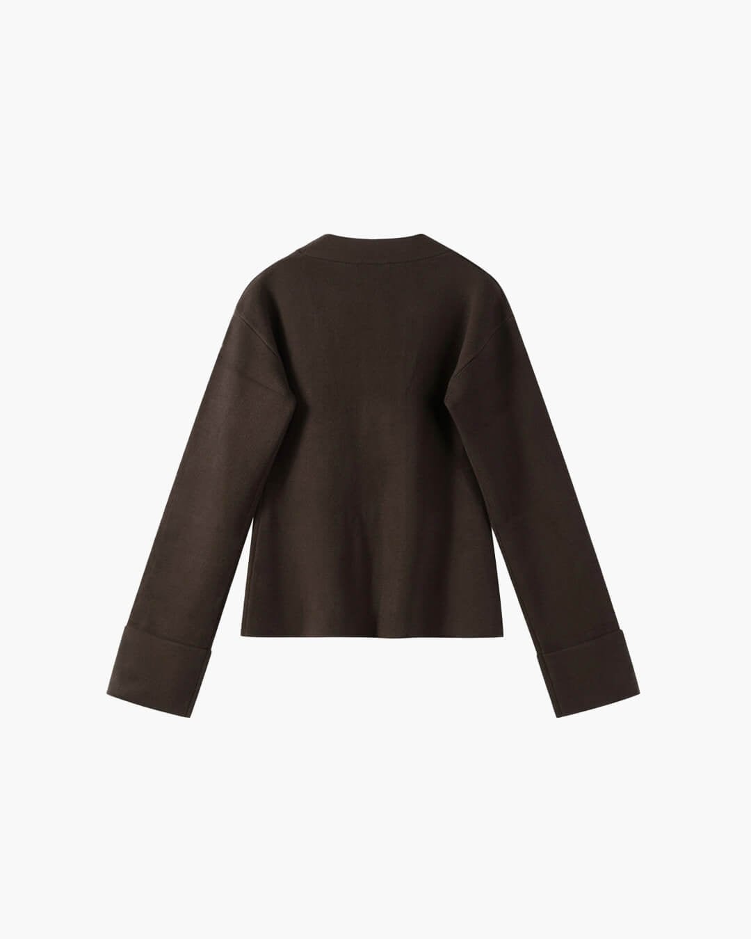 OLANE Classic V-Neck Buttoned Cardigan BrownLCardigan