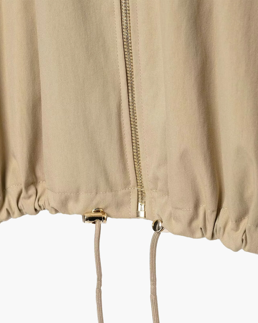 Jacke mit Kapuze und Kordelzug und Reißverschluss