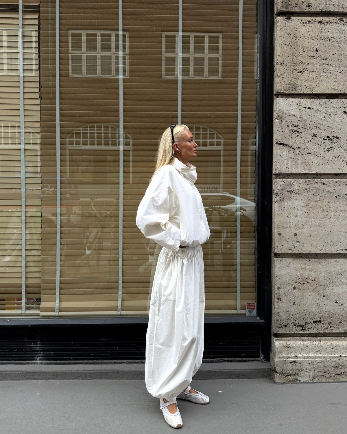 Windjacke mit hohem Kragen