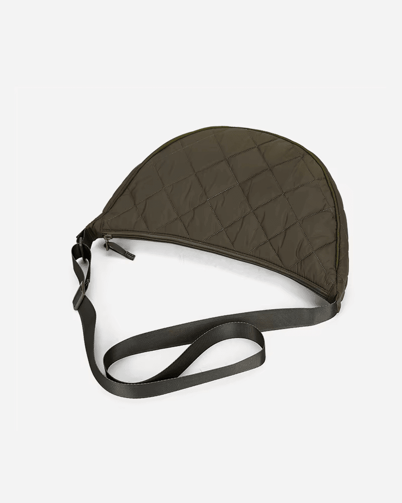OLANE Half-Moon Crossbody Belt Bag DarkbrownBag