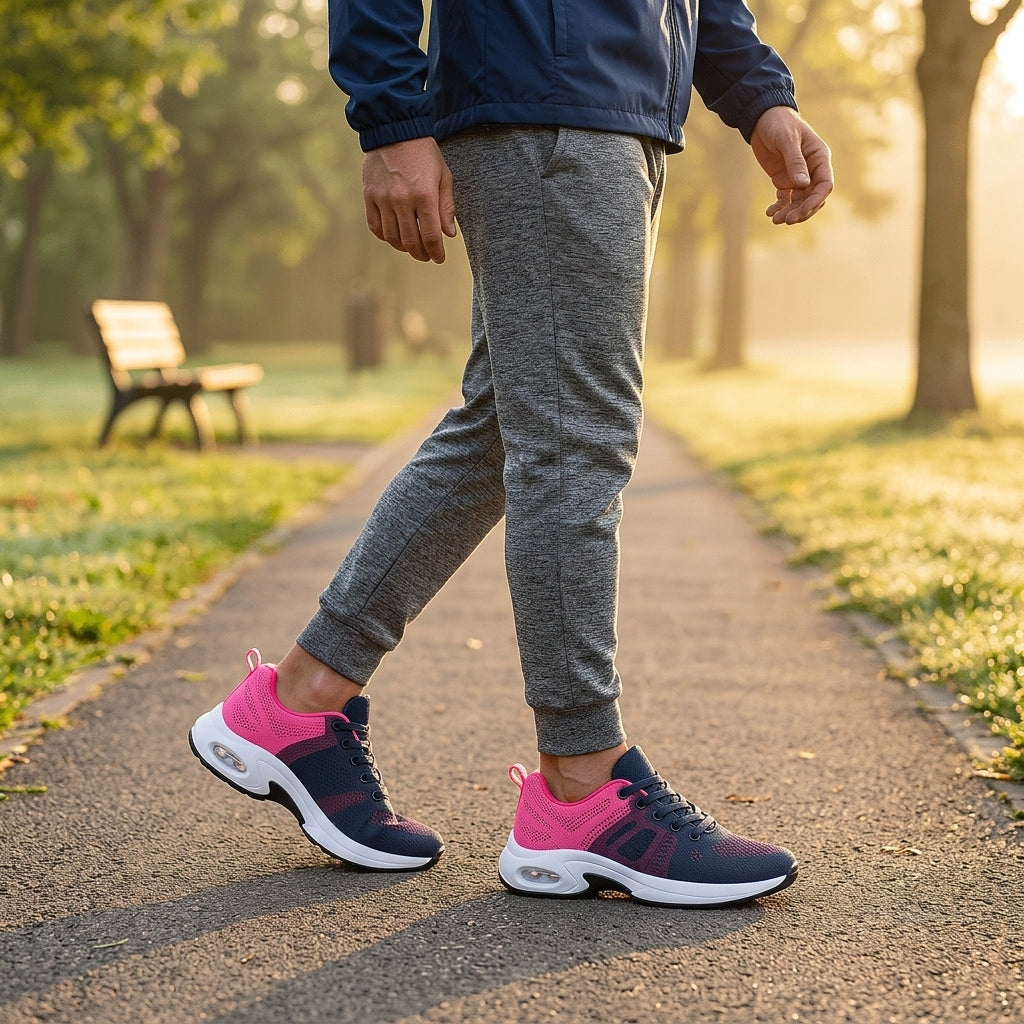 Leichte, gepolsterte Walking-Schuhe