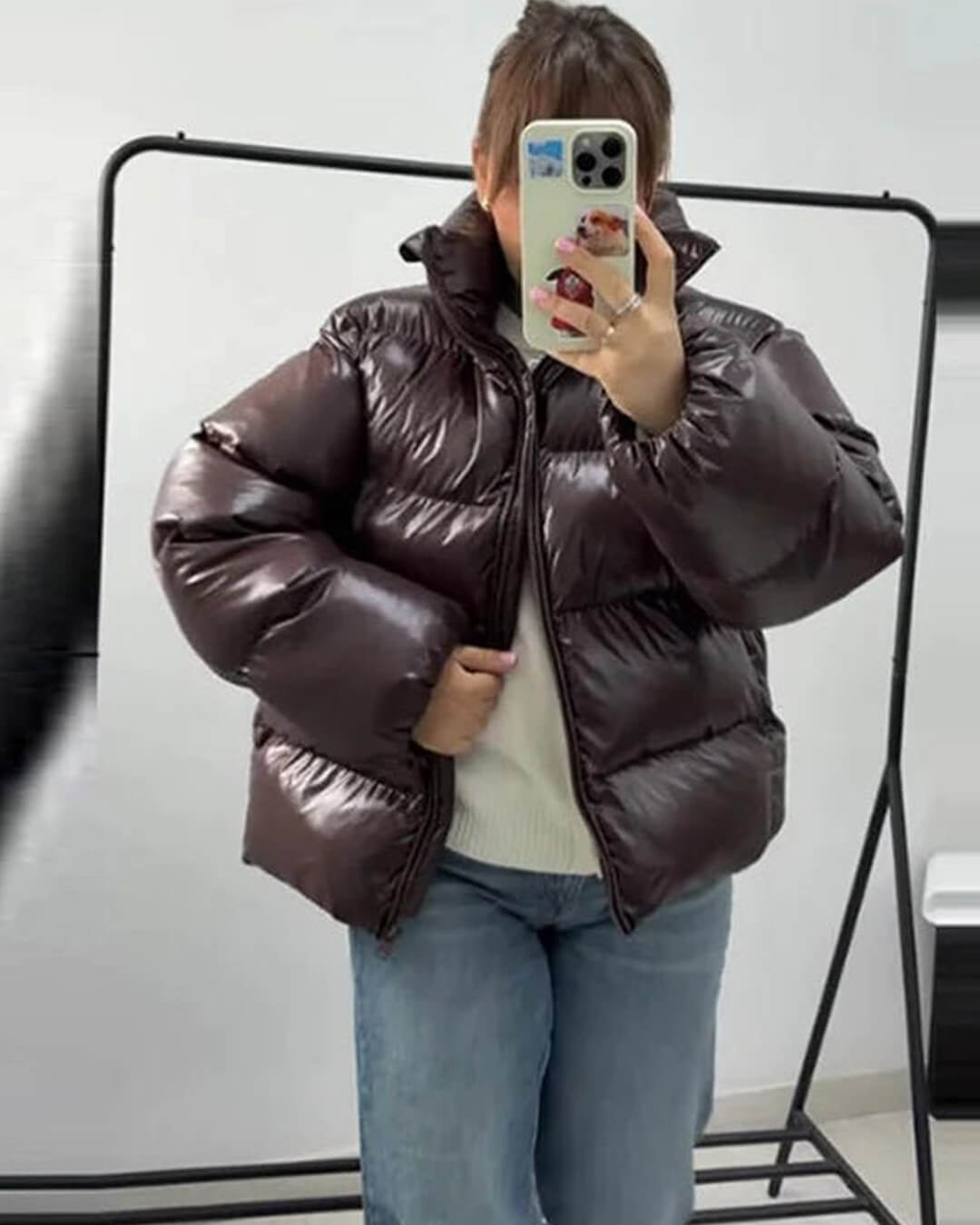 OLANE Mila Hooded Puffer Jacket BlueMWomen's Coats & Jackets