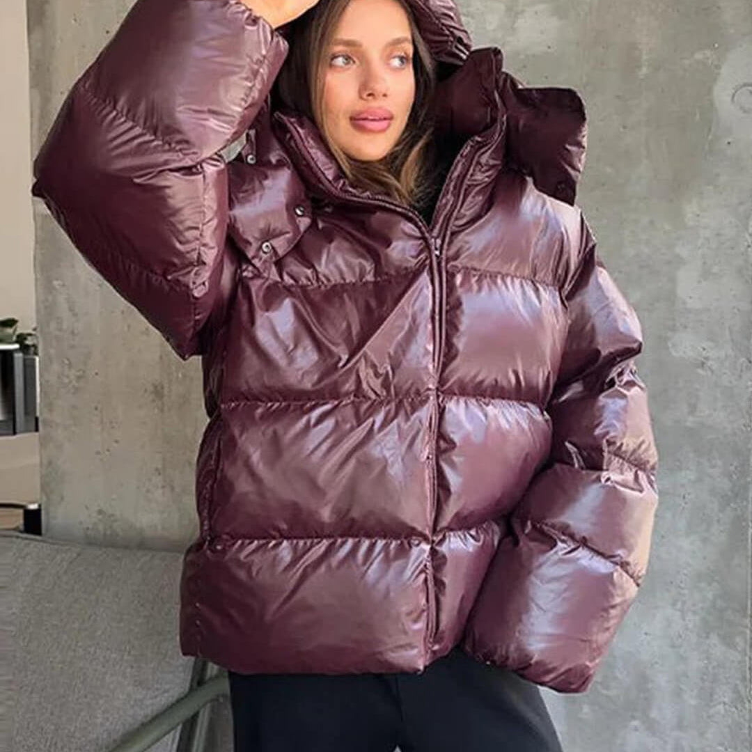 Mila Kapuzen-Pufferjacke