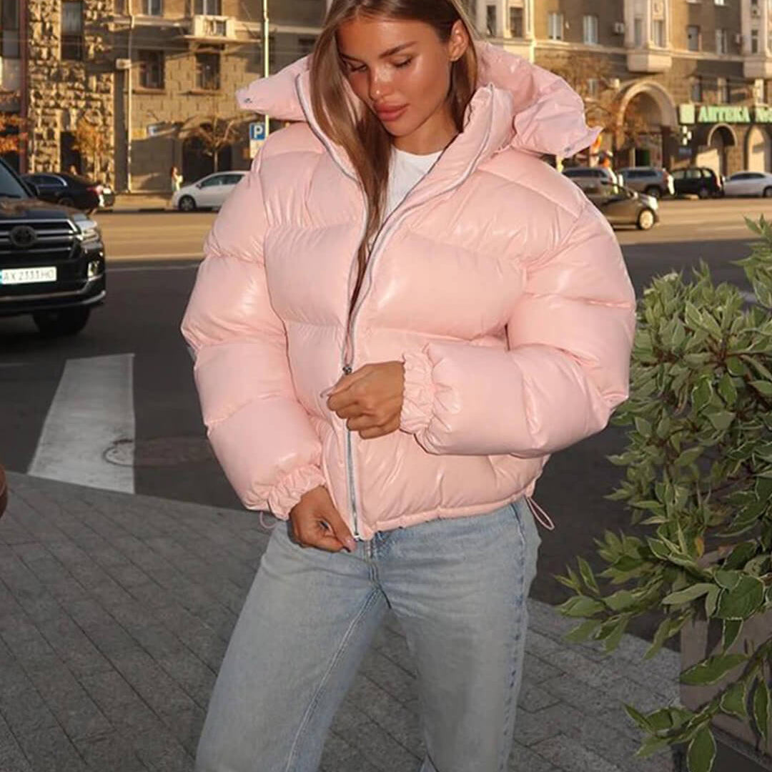 Mila Kapuzen-Pufferjacke