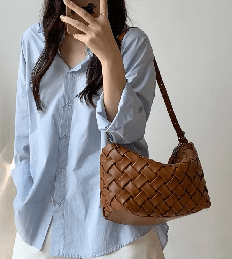 OLANE Minimalist Hobo Shoulder Bag BlackWomen's Handbags
