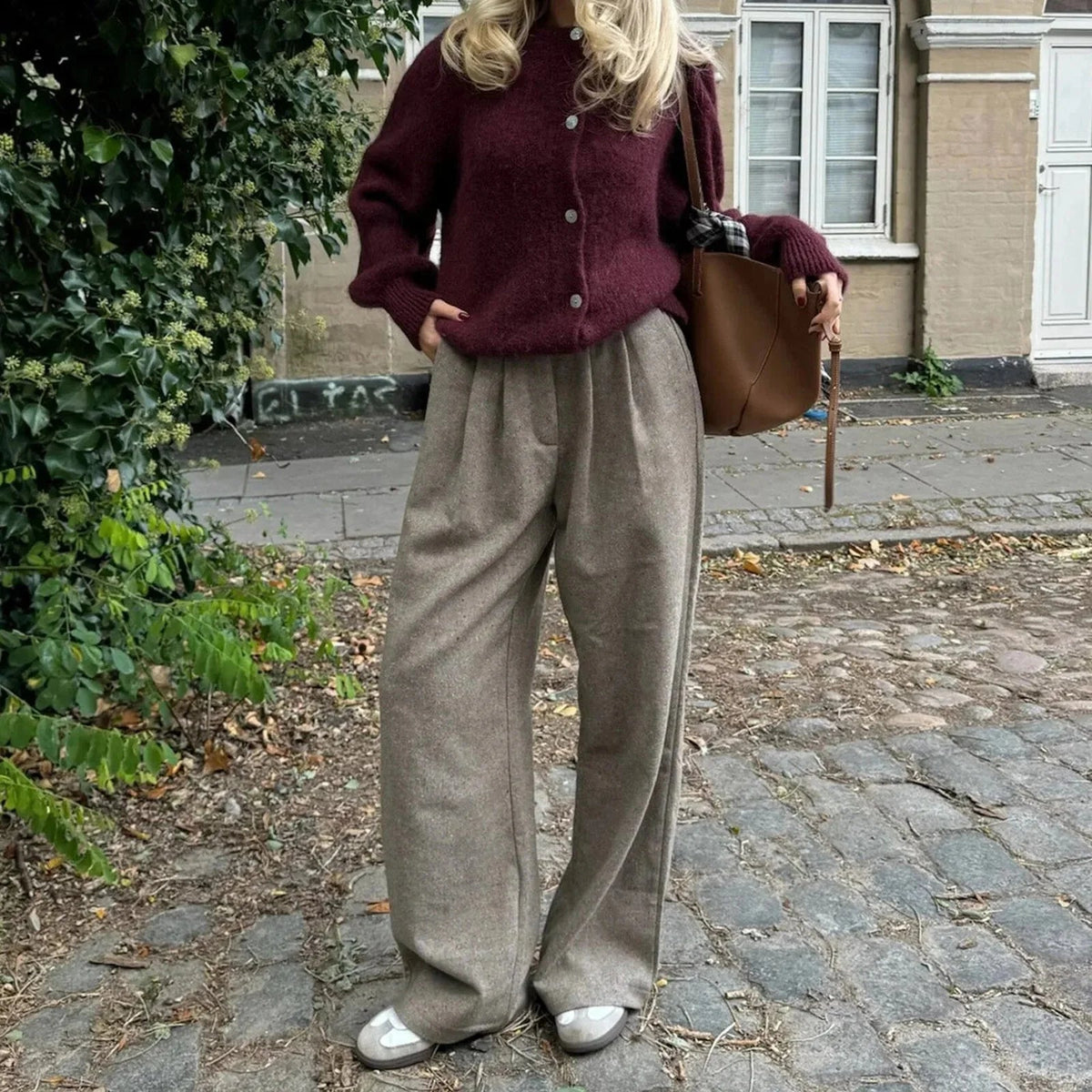 Oversized Flauschiger Strickcardigan