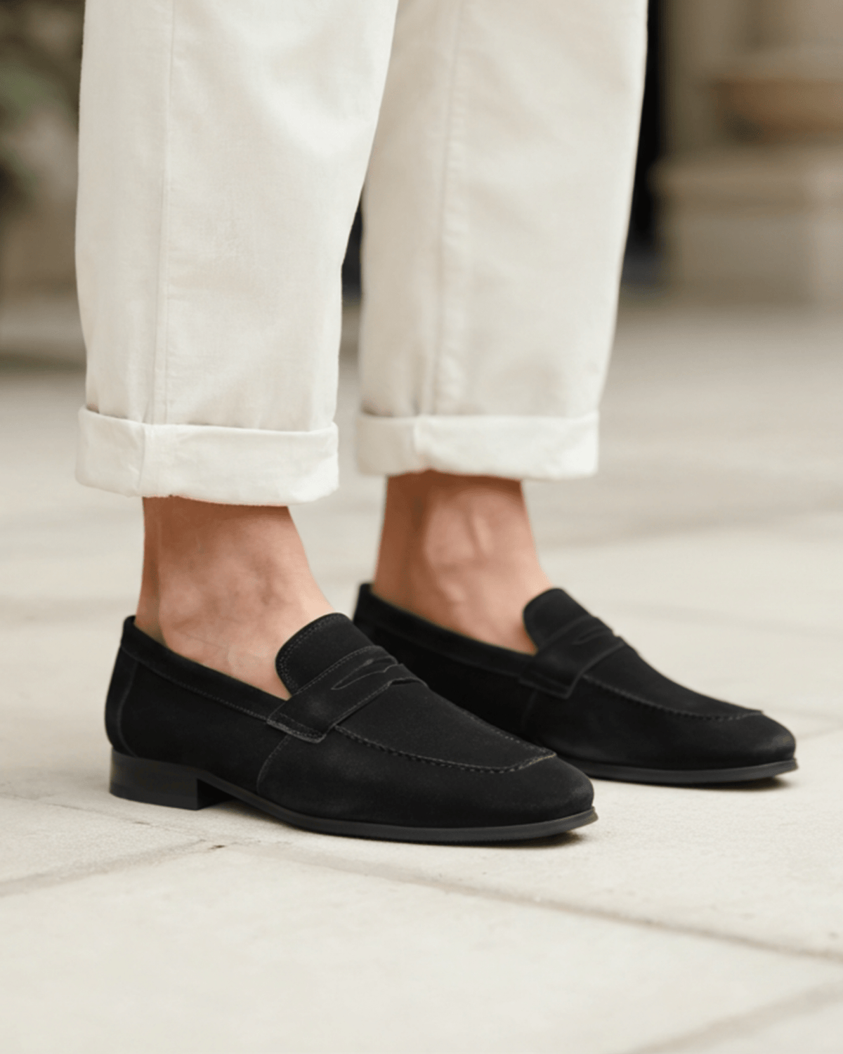 Aglaza – Retro Velours-Pennyloafer