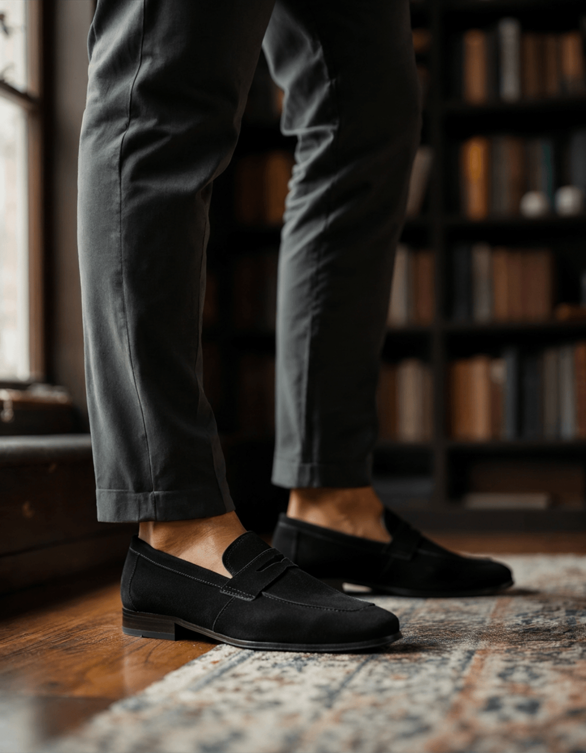 Aglaza – Retro Velours-Pennyloafer