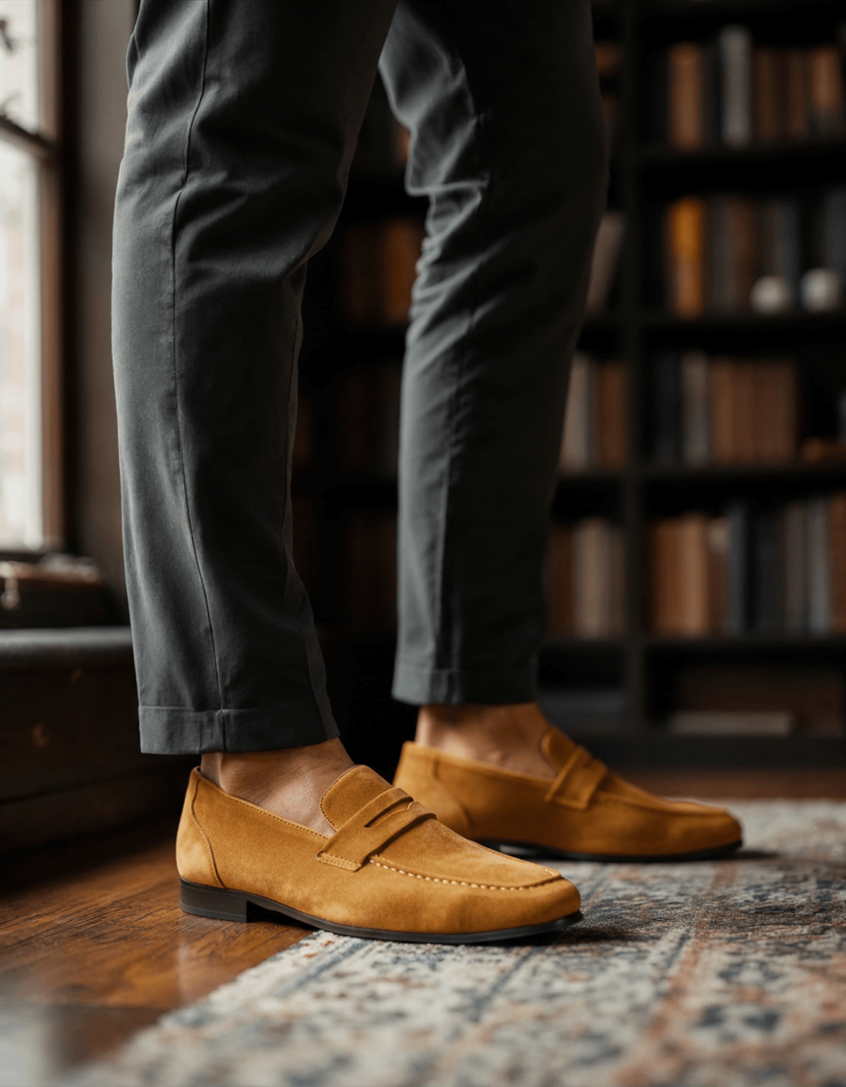 Aglaza – Retro Velours-Pennyloafer