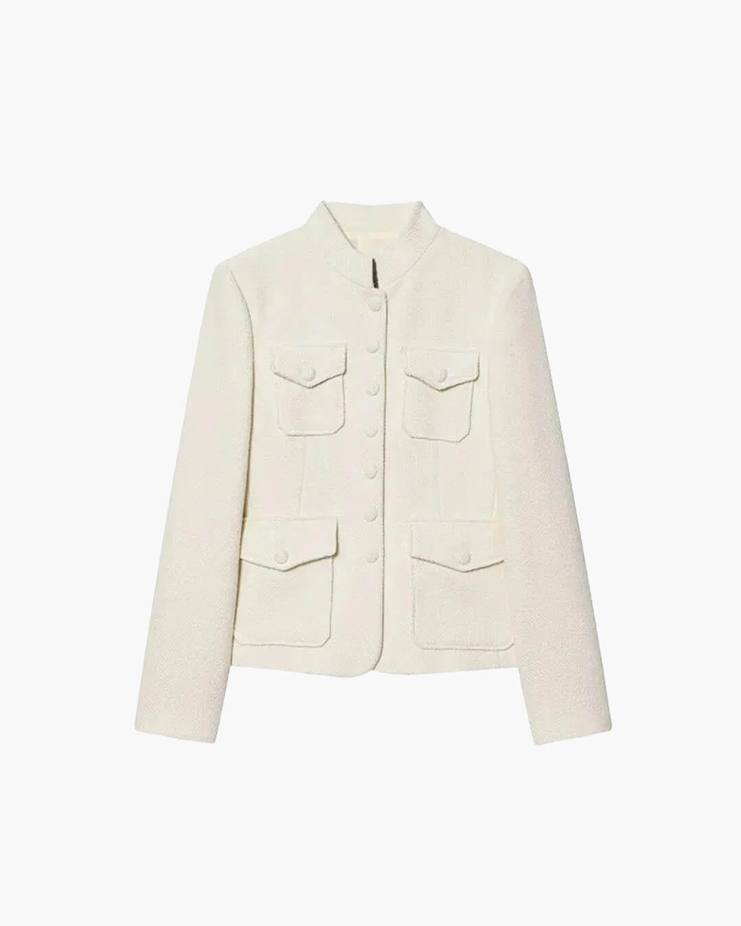 Blazer mit Stehkragen und Klappentaschen