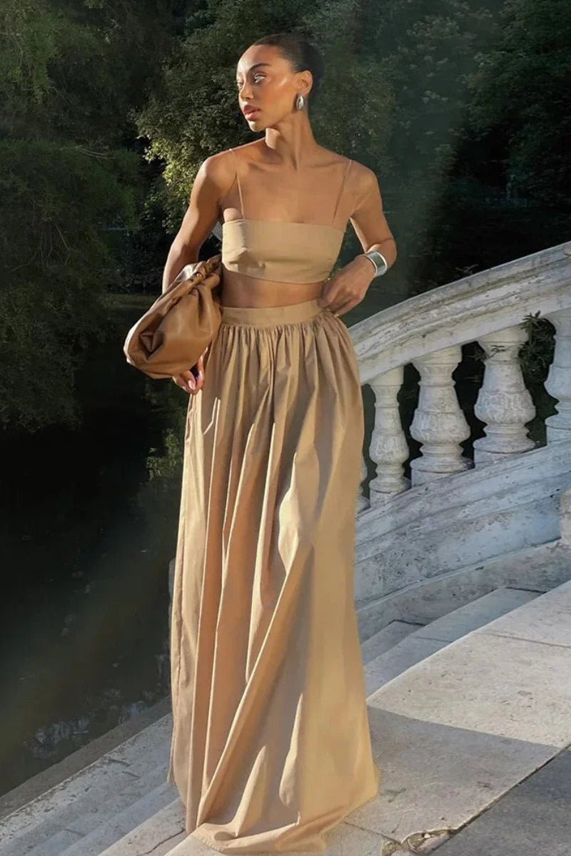 Jessica – Träger-Crop-Top Zweiteiler