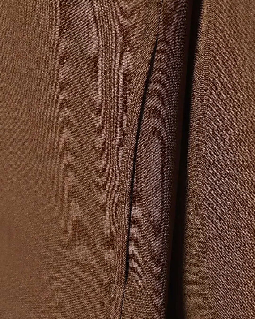 OLANE Stylish Brown Cropped Zip Jacket BrownSWomen's Coats & Jackets
