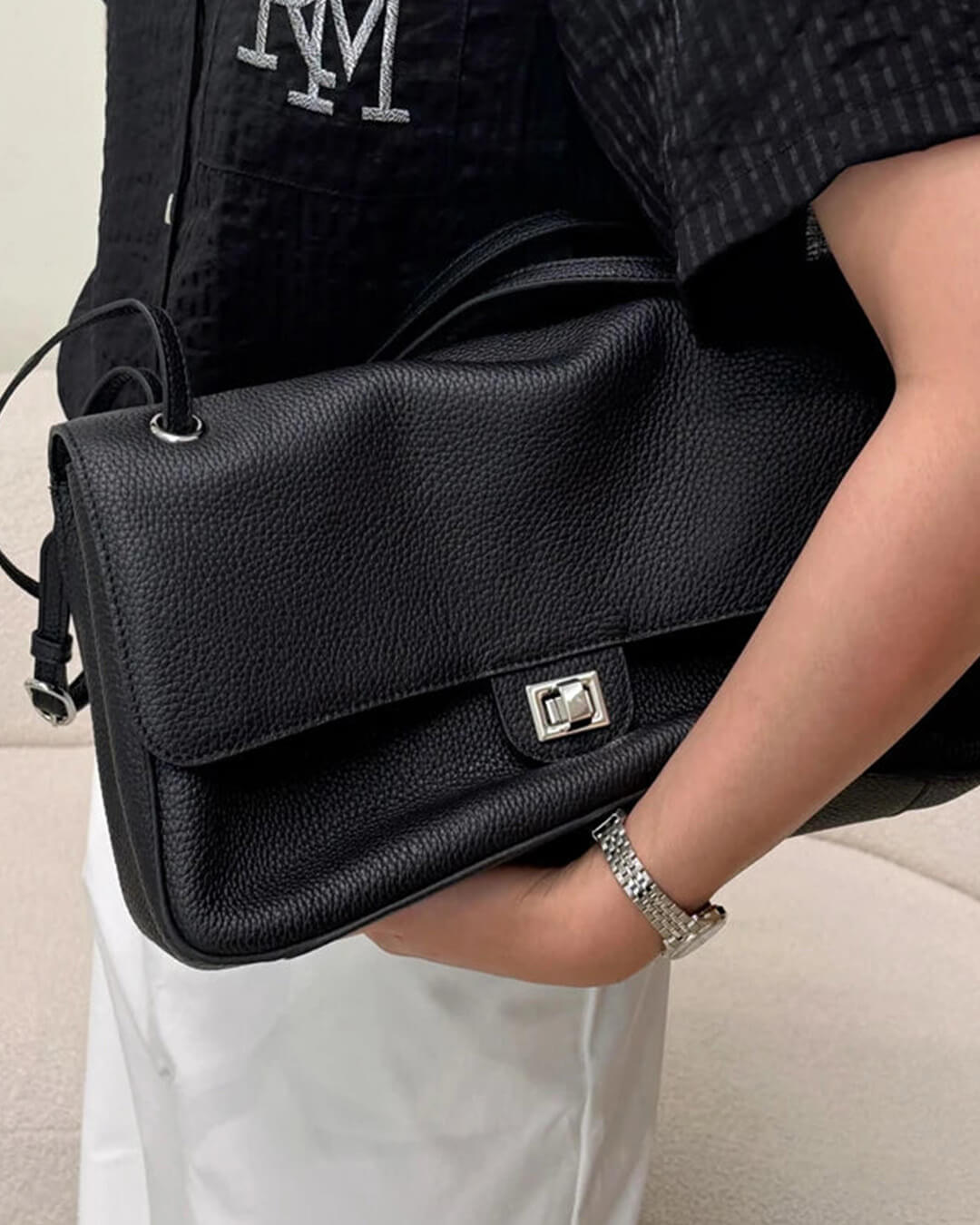 OLANE Stylish Commuting Tote Bag BlackBag