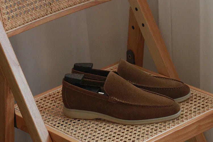 Ahela – Moderne Loafer aus Wildlederimitat zum Hineinschlüpfen