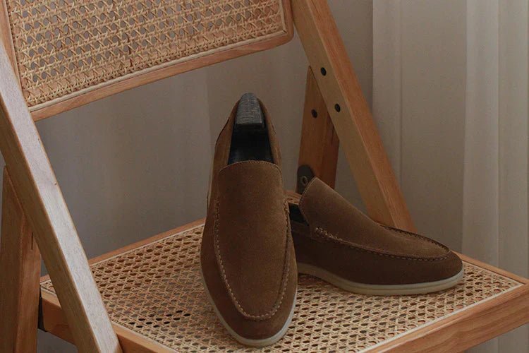 Ahela – Moderne Loafer aus Wildlederimitat zum Hineinschlüpfen