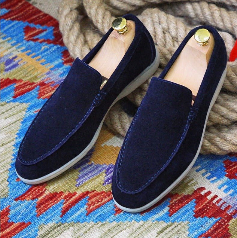 Ahela – Moderne Loafer aus Wildlederimitat zum Hineinschlüpfen