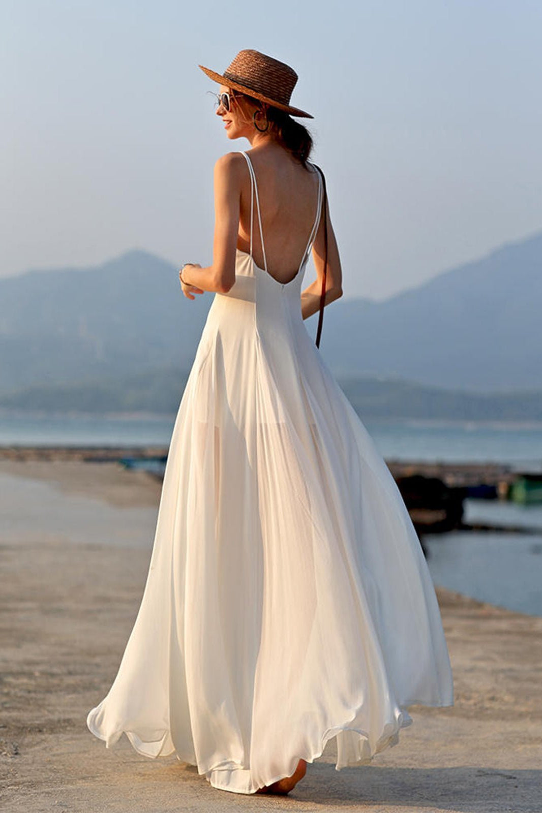 OLANE V - Neck Backless Cami Maxi Dress SWomen’s Dresses