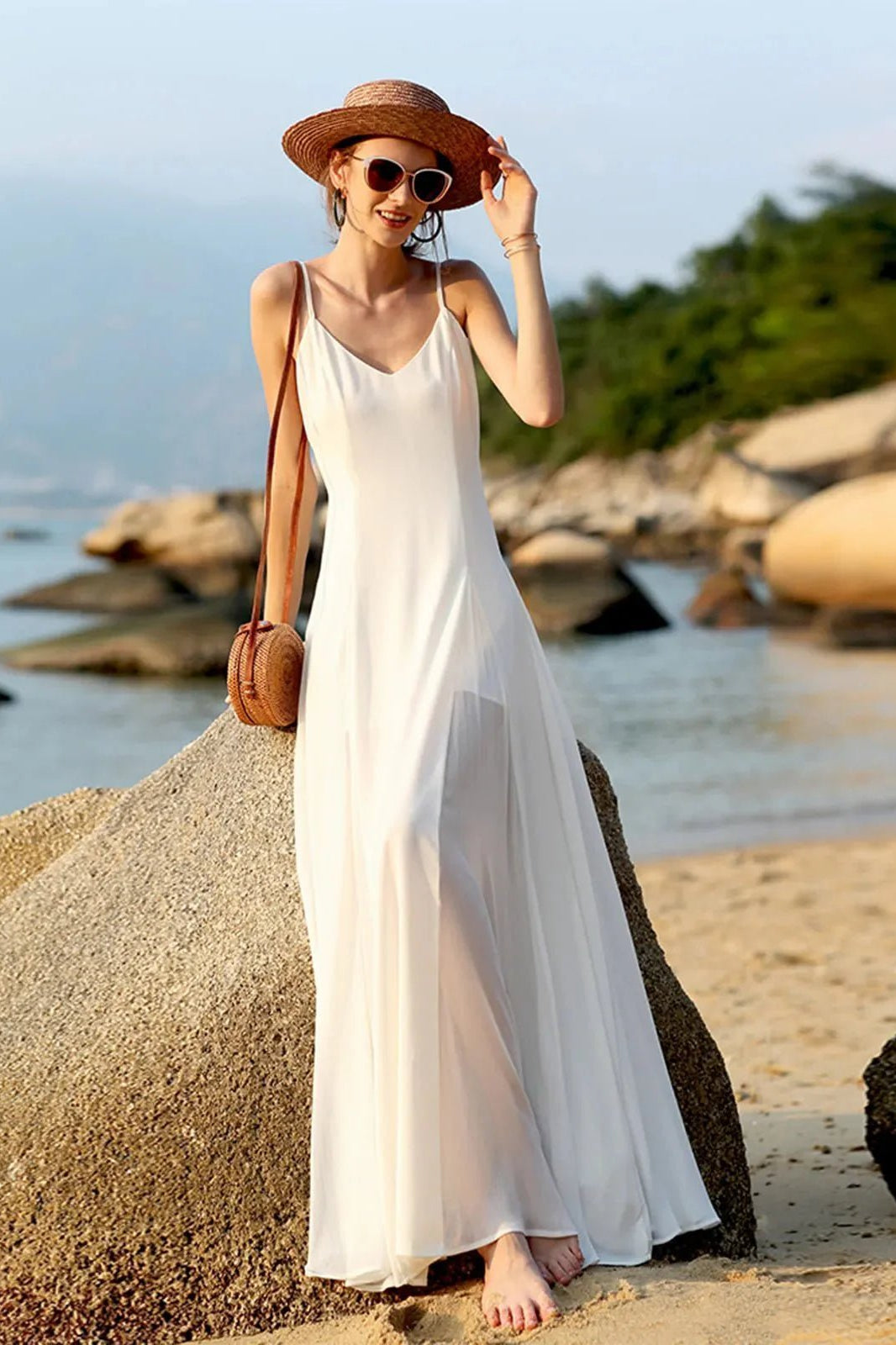OLANE Hanna Backless Cami Maxi Dress XSWomen's Dresses