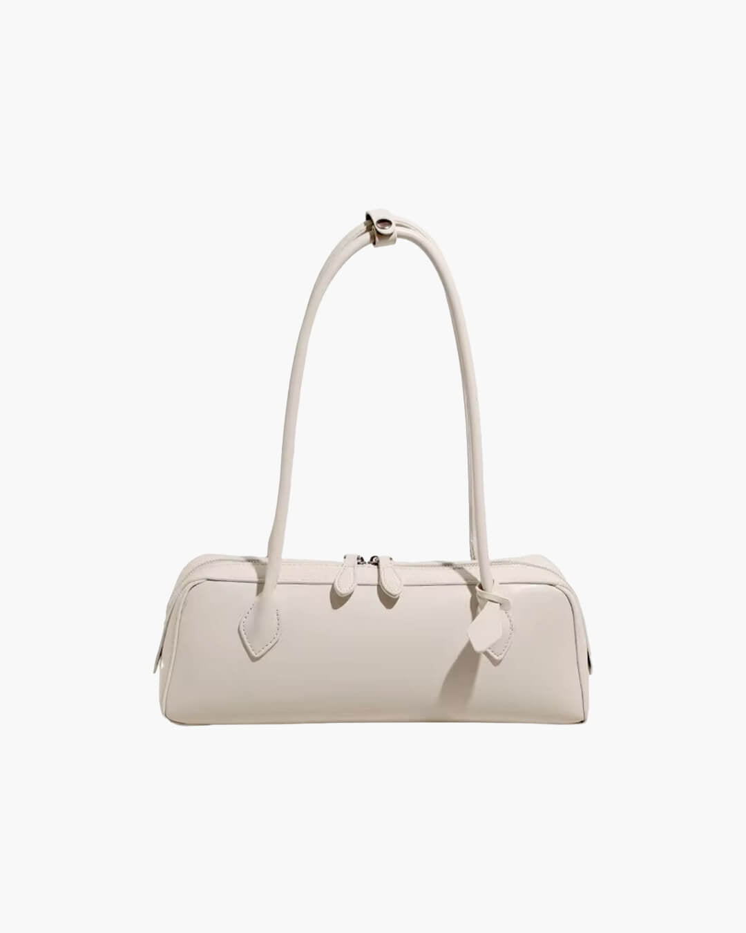 OLANE Vintage Leather Baguette Bag WhiteWomen's Handbags