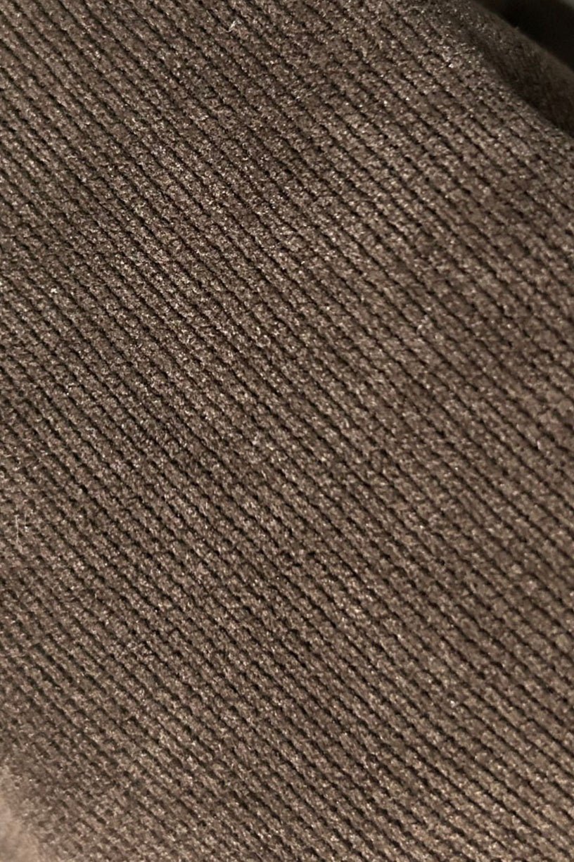 OLANE Zip Up Corduroy Bomber Jacket Coffee BrownLJacket
