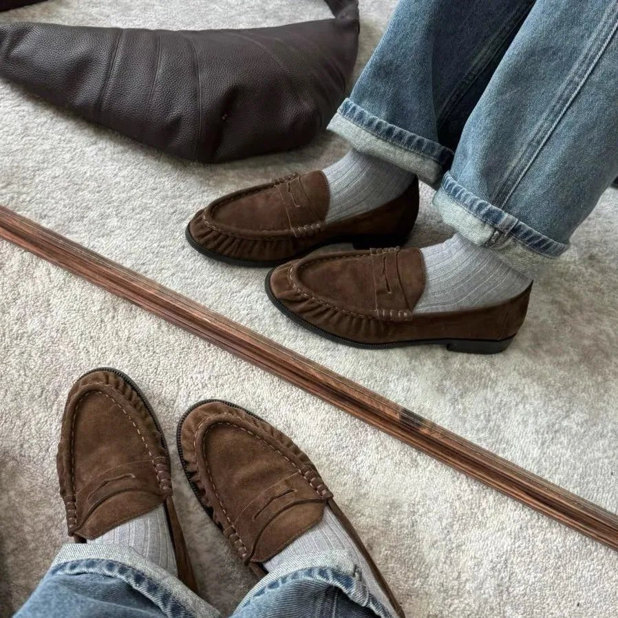 Classic Vegan Leather Slip-On Loafers