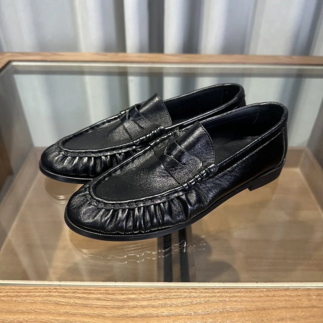 Classic Vegan Leather Slip-On Loafers