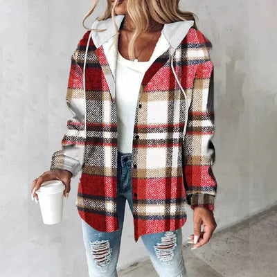 Checkered Hooded Jacket