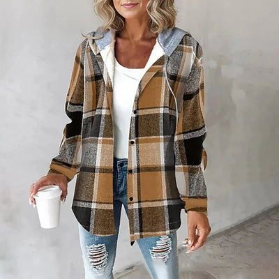 Checkered Hooded Jacket