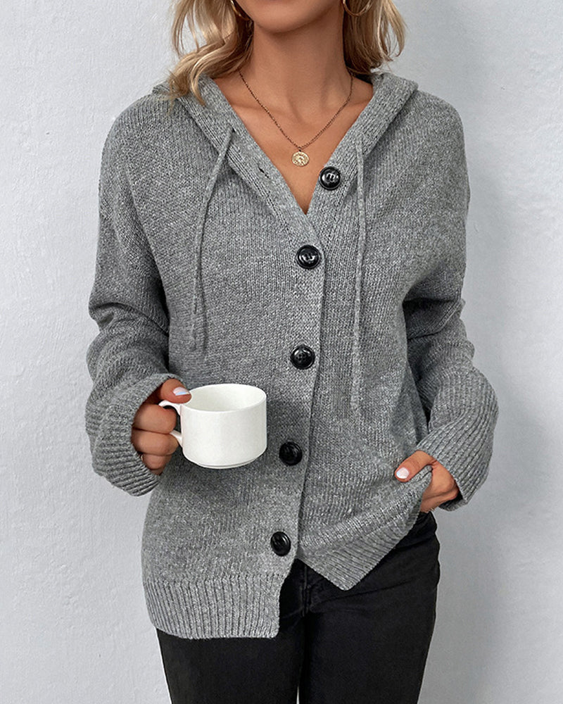 Hooded Cardigan Women