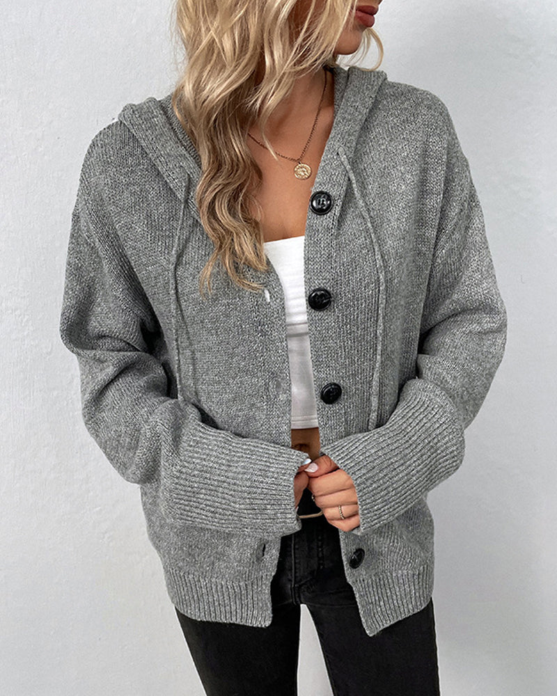 Hooded Cardigan Women