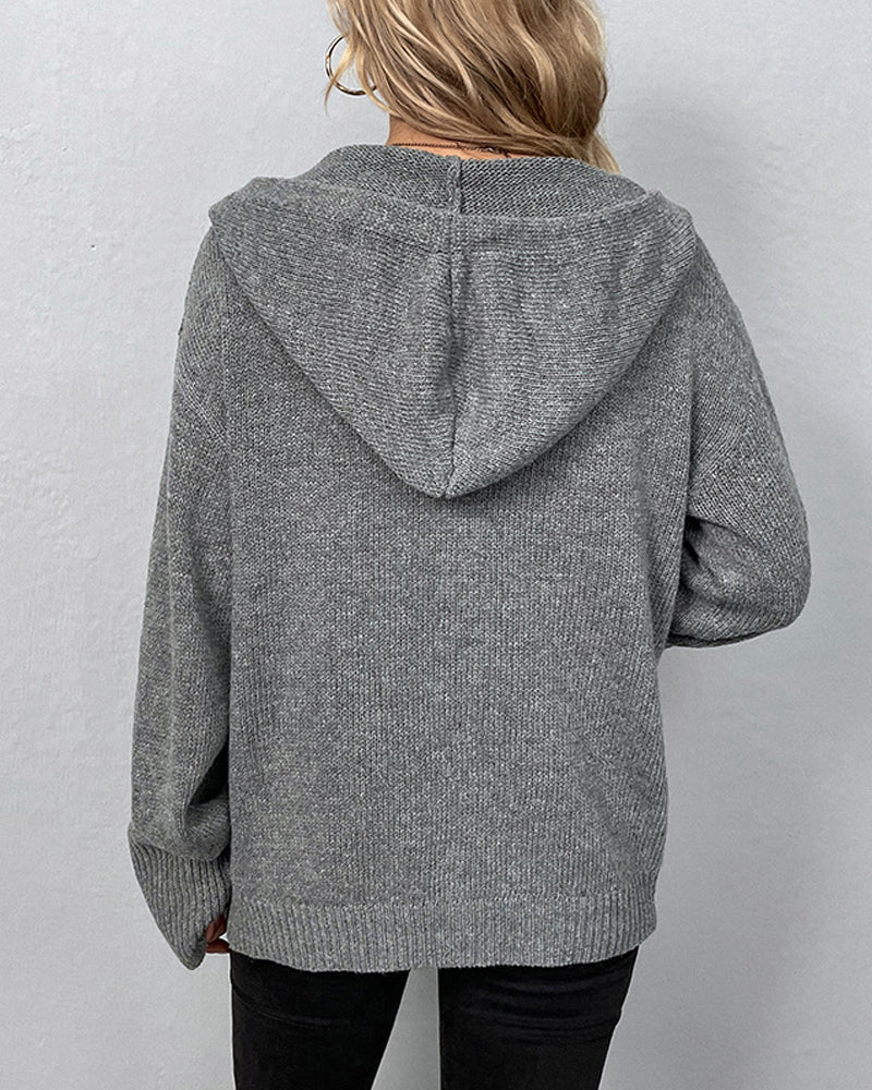Hooded Cardigan Women