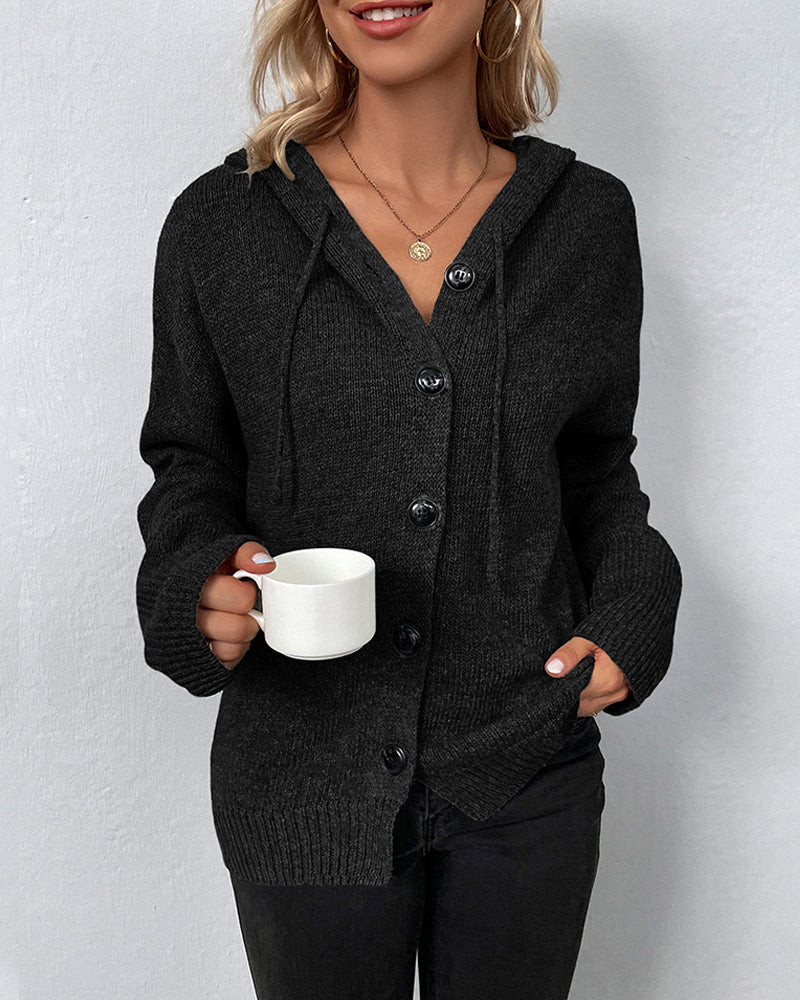 Hooded Cardigan Women