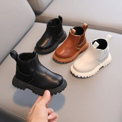 Kids Winter Leather Boots