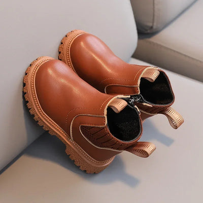 Kids Winter Leather Boots