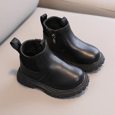 Kids Winter Leather Boots