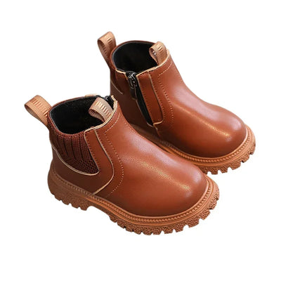 Kids Winter Leather Boots