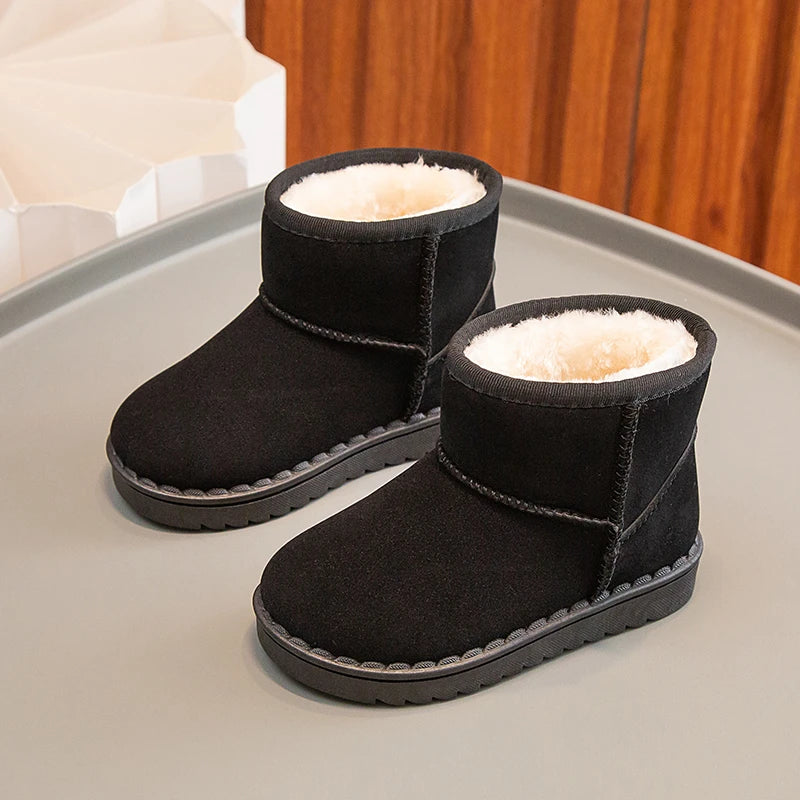 Kids Plush Winter Snow Boots