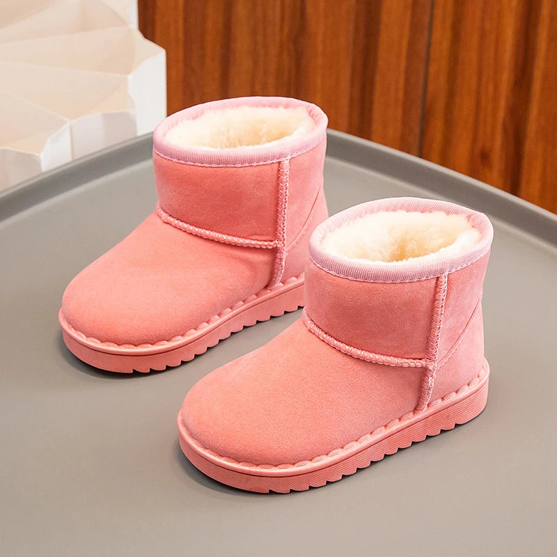 Kids Plush Winter Snow Boots