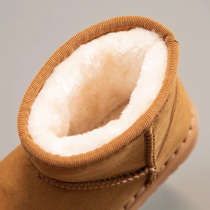 Kids Plush Winter Snow Boots