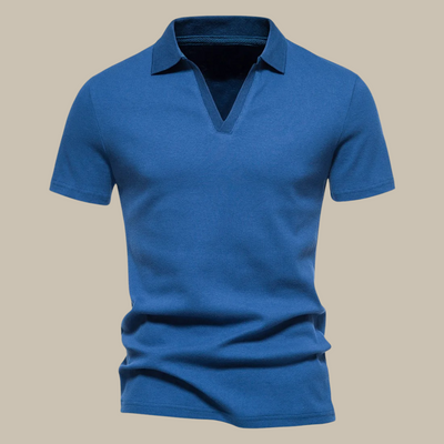 Slim  V-Neck Polo Shirt