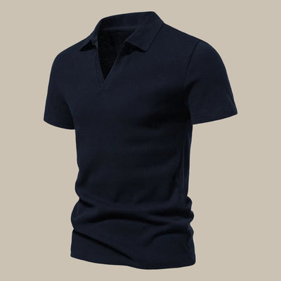 Slim  V-Neck Polo Shirt