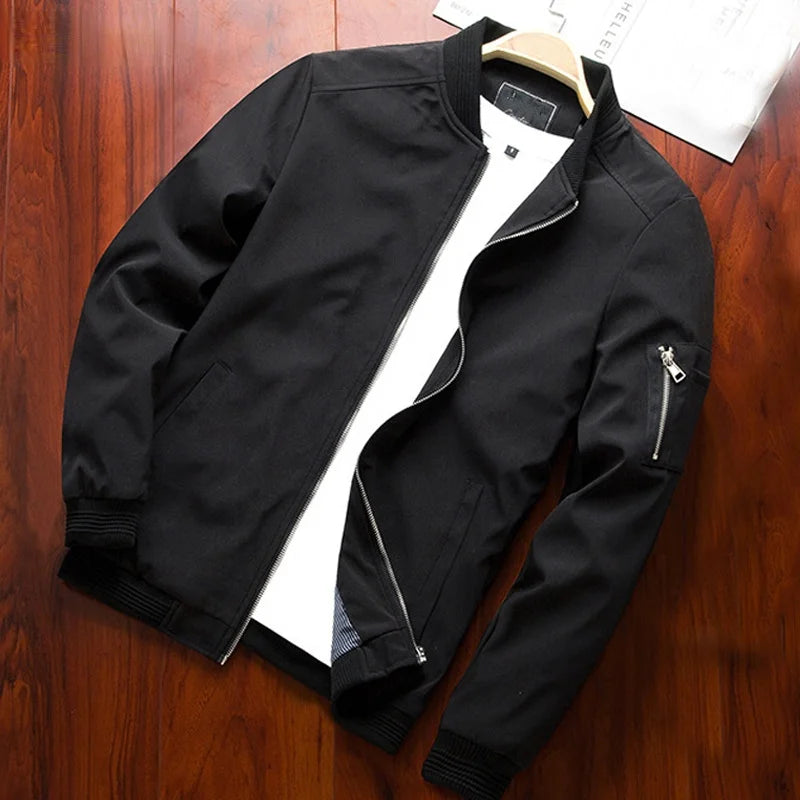 Slim Fit Thin Bomber Jacket