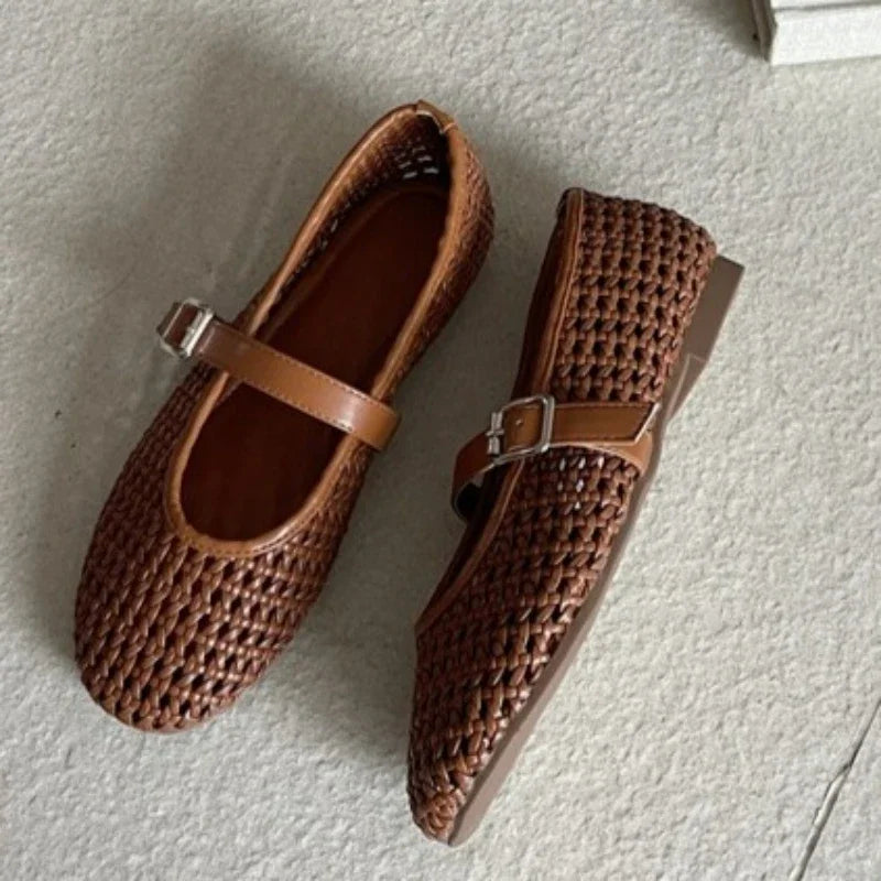 Luana Mesh Ballet Flat Pumps