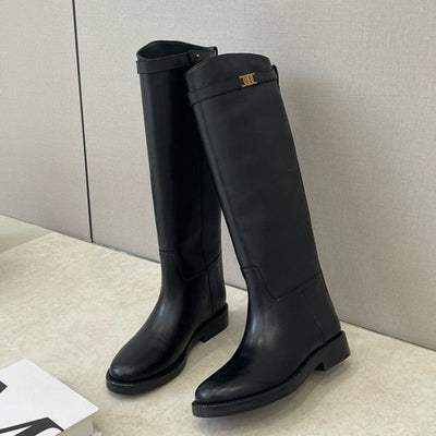 Black Vegan Leather Boots