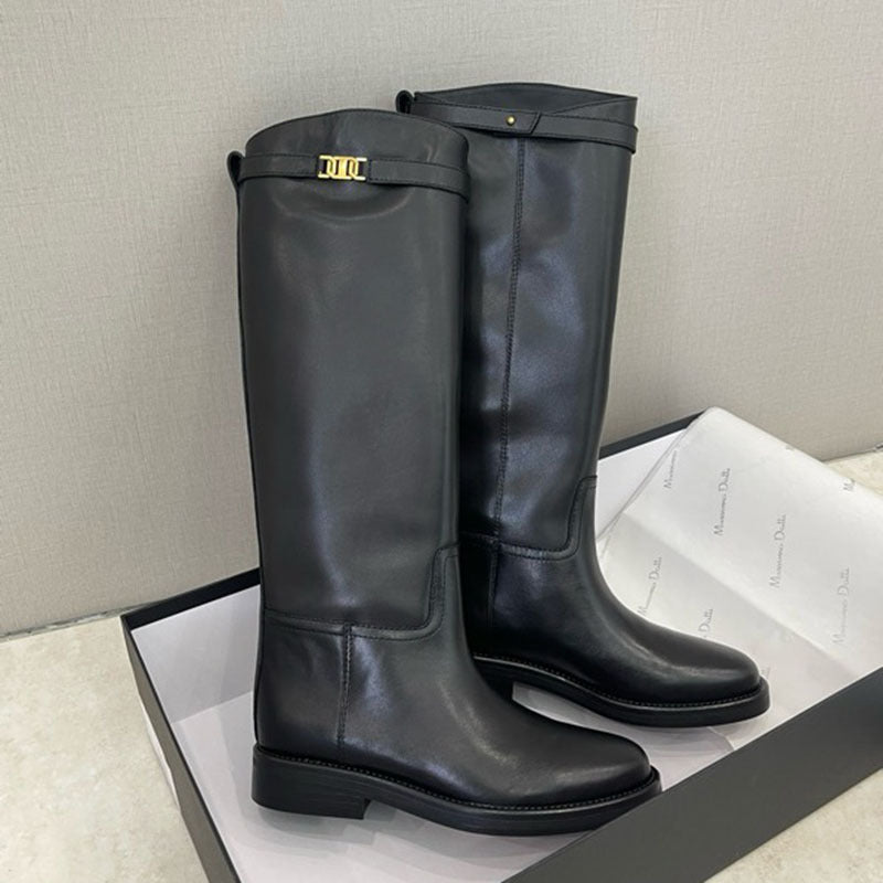 Black Vegan Leather Boots