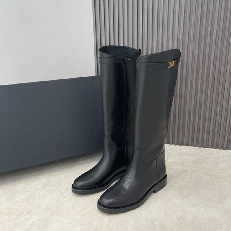 Black Vegan Leather Boots