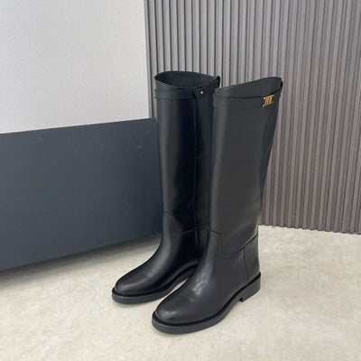 Black Vegan Leather Boots